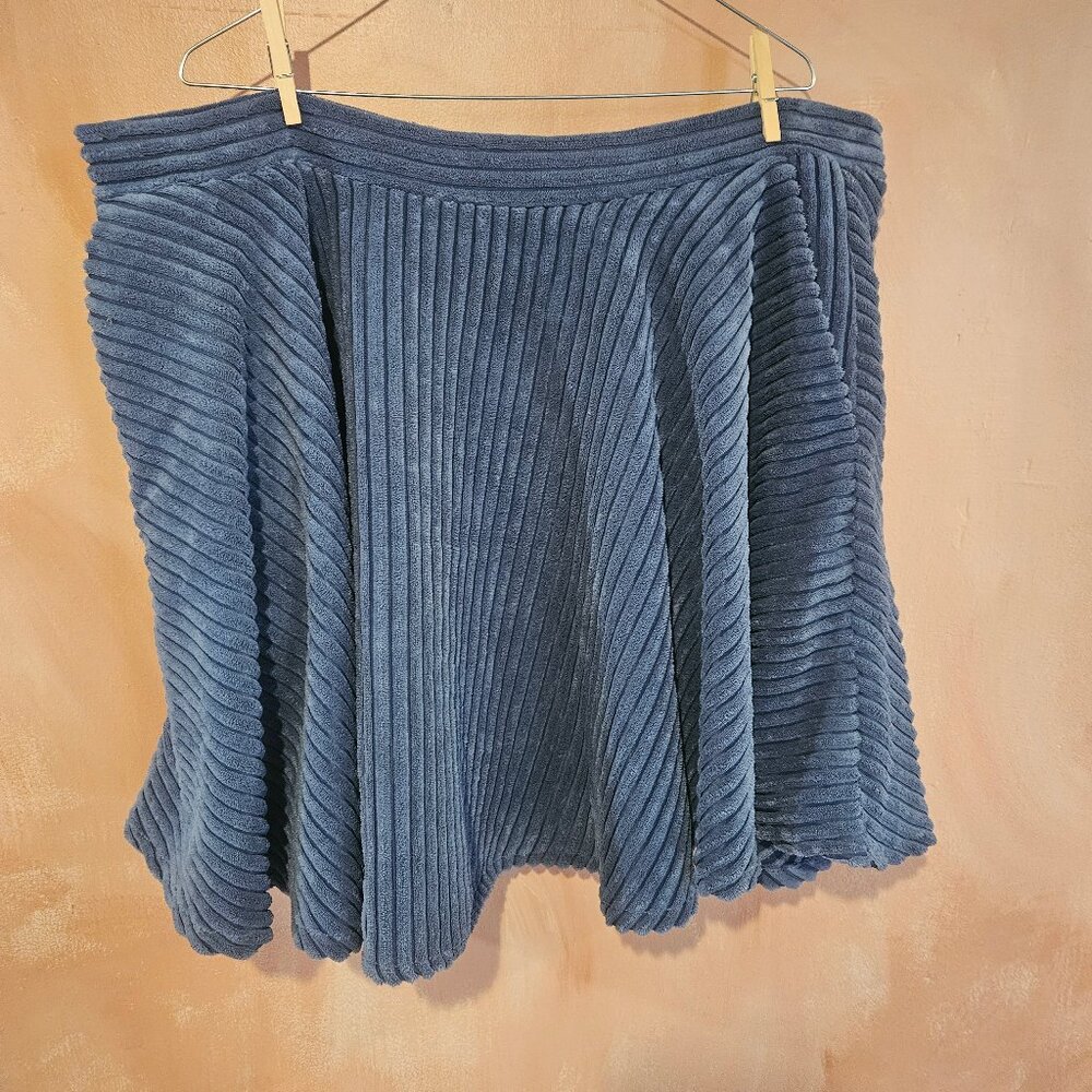 cider corduroy blue miniskirt